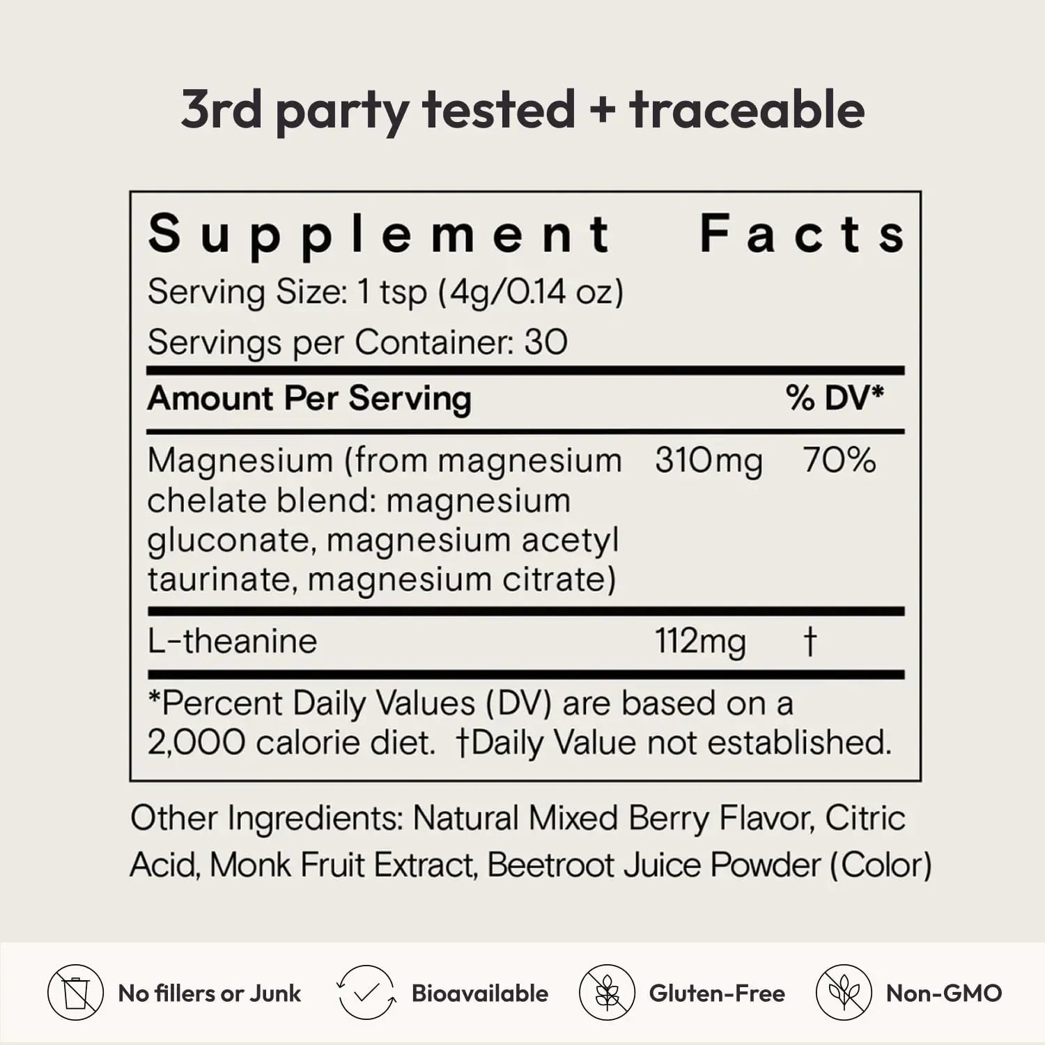 Moon Juice Magnesi-Om Magnesium Powder Supplement - Chelated Magnesium Complex + L-Theanine Blend for Rest, Relaxation & Regularity Moon Juice Au supplements