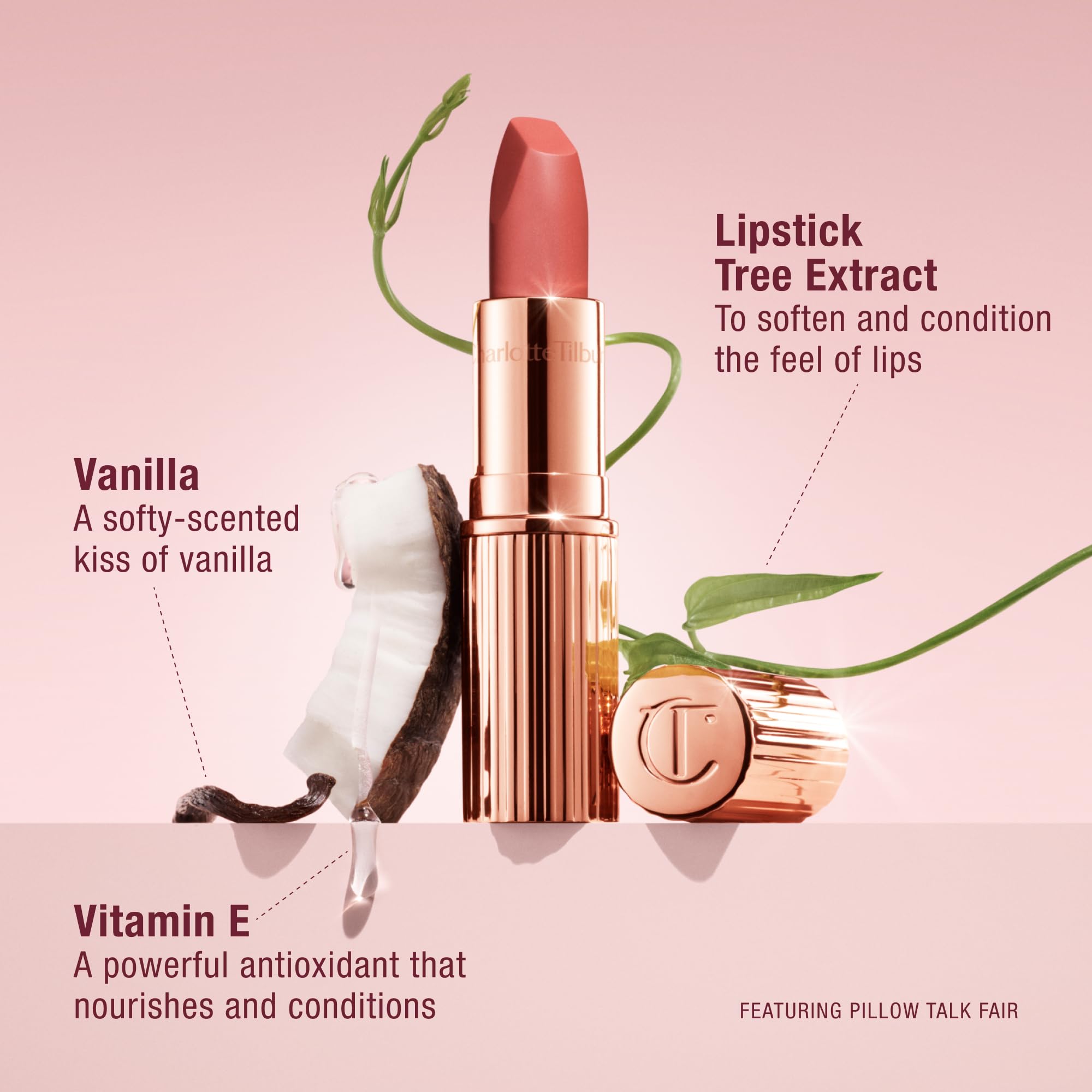 Charlotte Tilbury Matte Revolution Lipstick - Long Lasting, Matte Lipstick with Buildable Color & Lip-Loving Ingredients - Creamy, Easy to Blend Formula - Pillow Talk Original Charlotte Tilbury Au supplements
