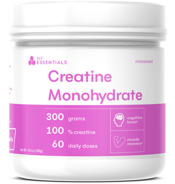 SLC Essentials Creatine Monohydrate Powder | 100% Pure Micronized Creavitalis® | German-Made | Unflavored, No Fillers | Supports Muscle Strength, Recovery, & Cognitive Energy | 5g Servings SLC Essentials Au supplements