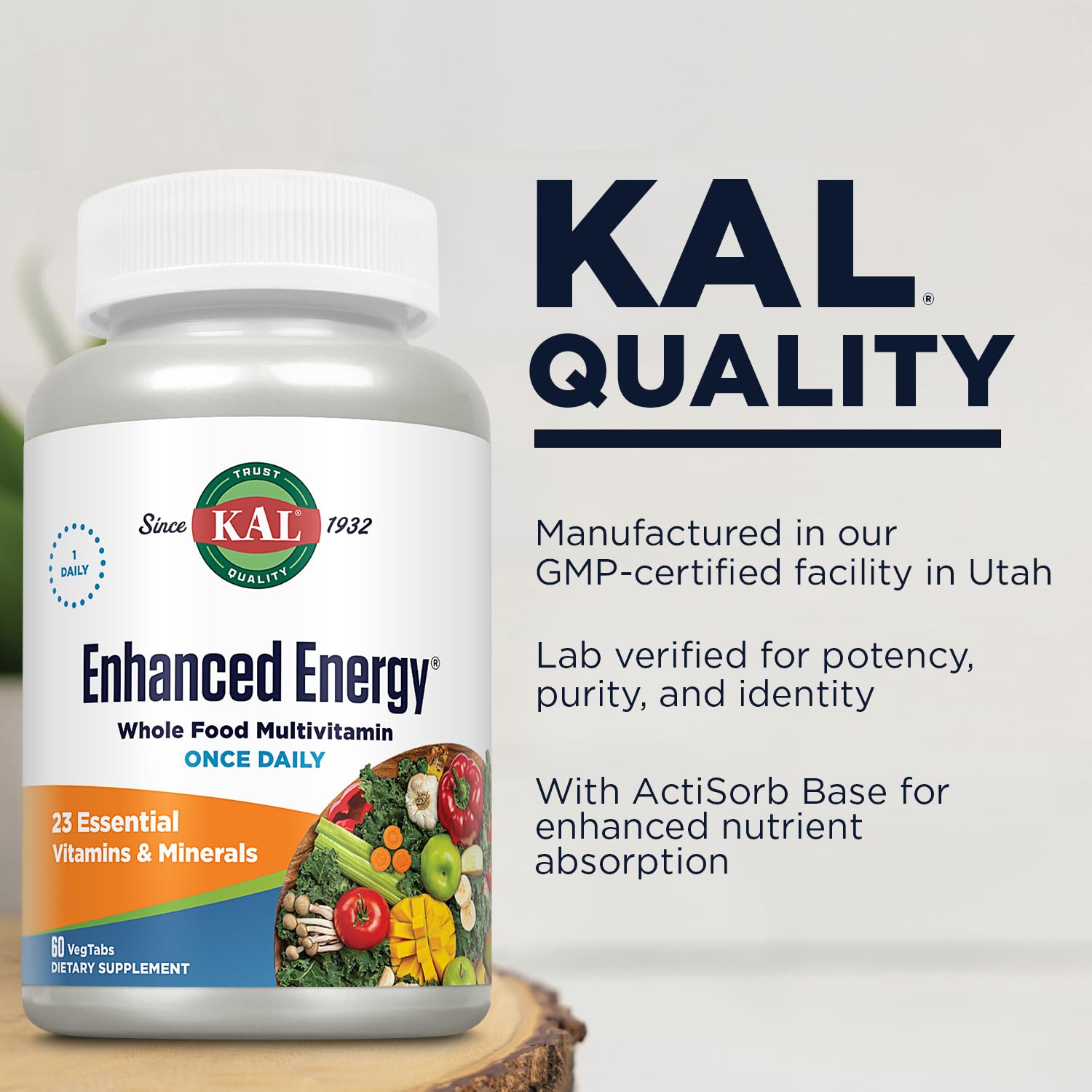 KAL Enhanced Energy Tablets, 60 Count KAL Au supplements