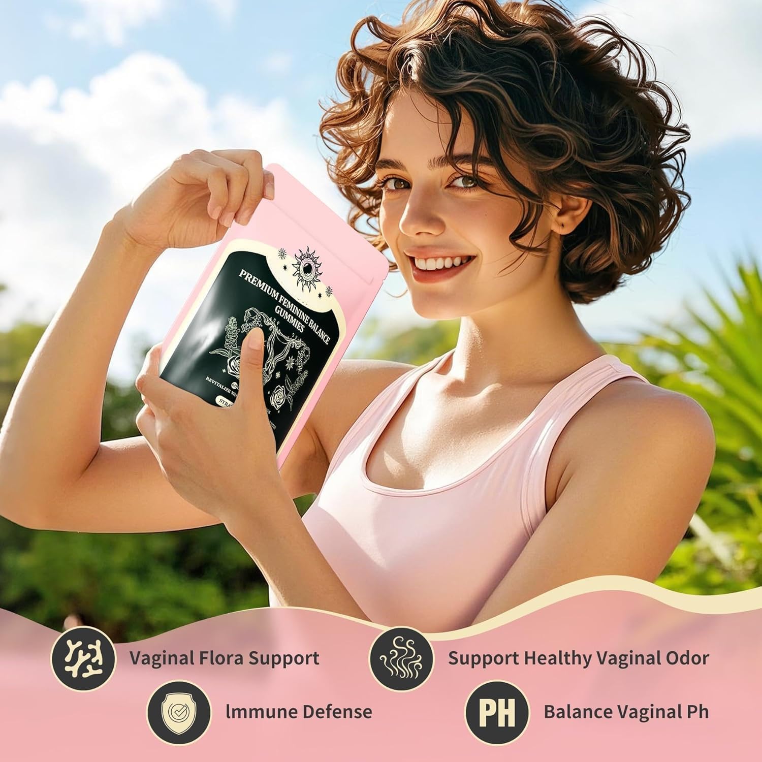 NIUSISE Feminine Balance Gummies, Premium Balance Supplement for Women PH Health, Immune Support, Vegan, Gluten-Free - Hawaiian Pineapple - 120 Gummies - 60 Servings 2 Pack. NIUSISE Au supplements