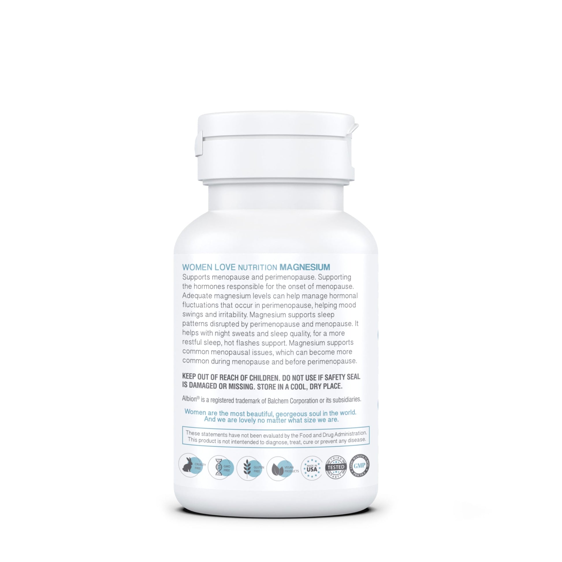 WOMEN LOVE NUTRITION, Magnesium for Women, Menopause & Peromenopause (90 Capsules) WOMEN LOVE NUTRITION Au supplements
