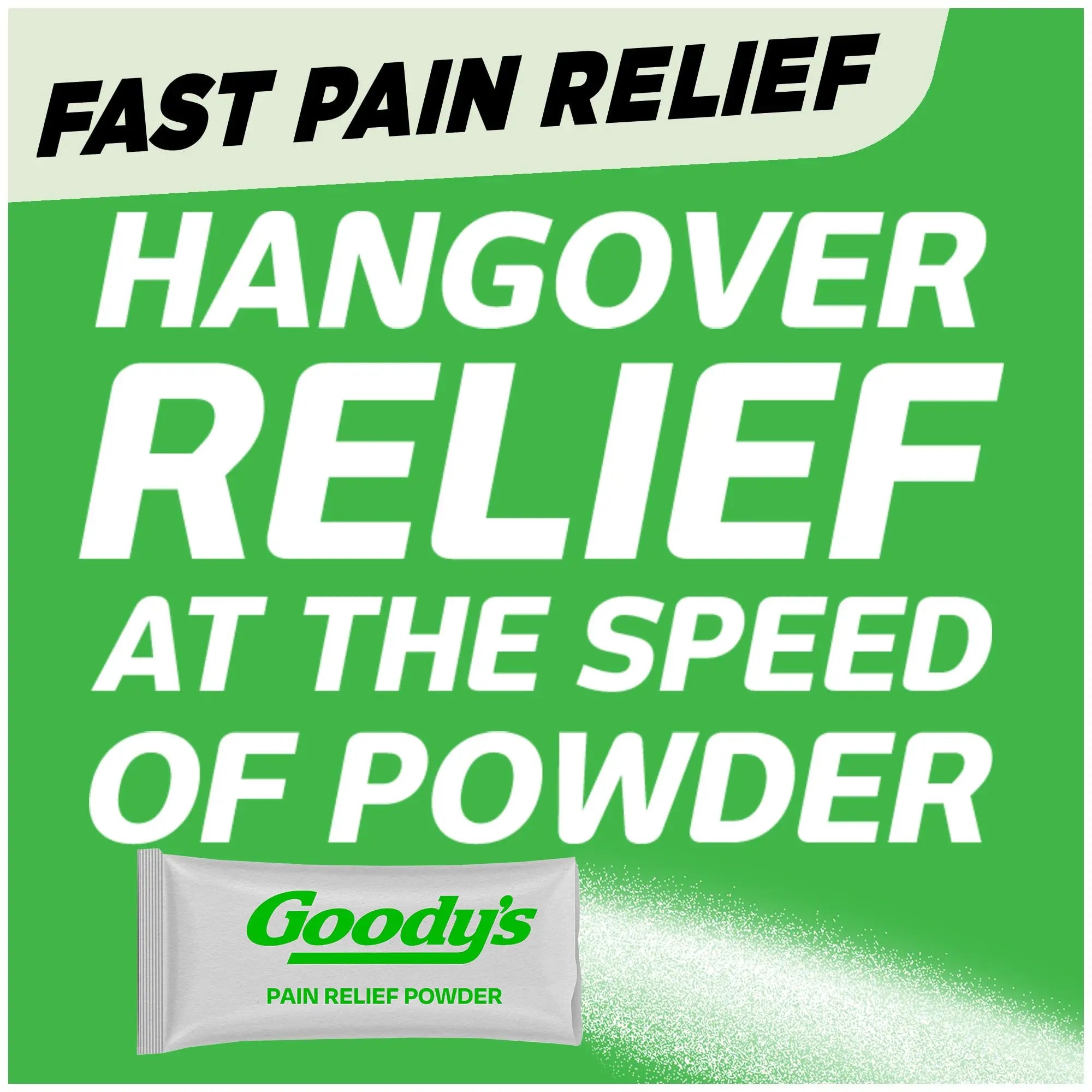 Goody's Hangover Relief Powder, Dual Action Fast Headache Pain Relief with Aspirin and Caffeine, Berry Citrus Flavor, 4 Powder Sticks, 6 Pack Goody's Au supplements