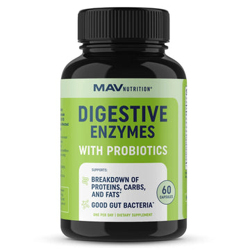 Digestive Enzymes with Probiotics for Bloating Relief & Digestive Health MAV NUTRITION Au supplements