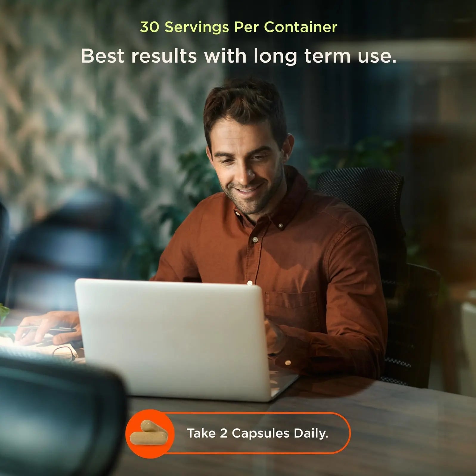 The Genius Brand Genius Eternal - Cellular Repair Supplement for Daily Clarity - Supports Brain Health, Endurance, Energy, Focus, Memory & Vitality - Non-GMO - 60 Veggie Capsules The Genius Brand Au supplements
