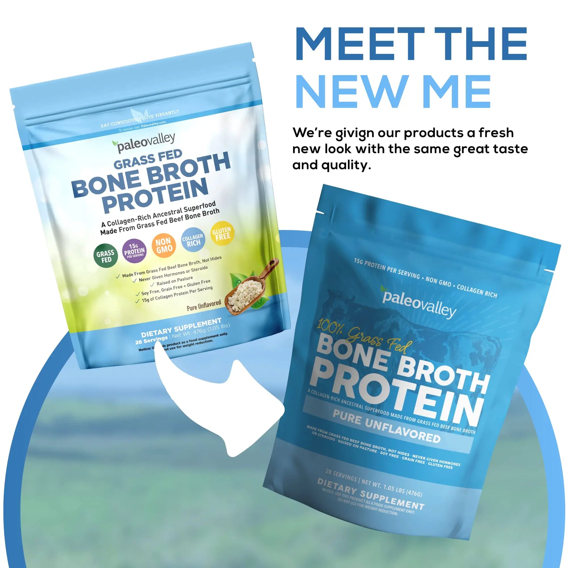 Paleovalley 100% Grass Fed Beef Bone Broth Protein Powder - Rich in Collagen Peptides Paleovalley Au supplements