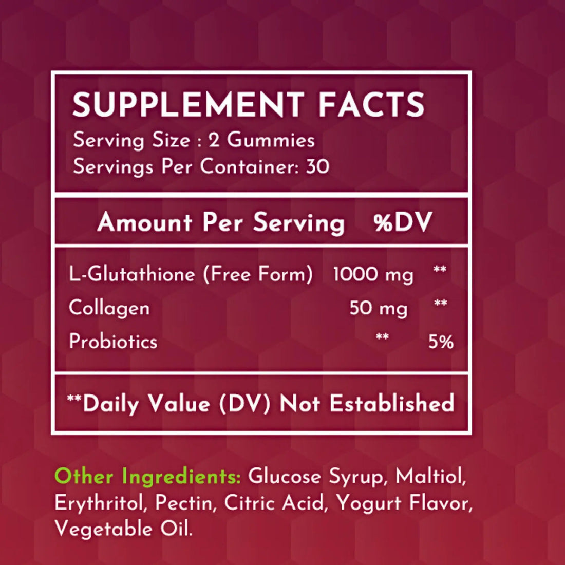 2 Pack Glutathione Gummies | with Marine Collagen | 1050mg per Serving | Antioxidant Support Sunshyne Au supplements