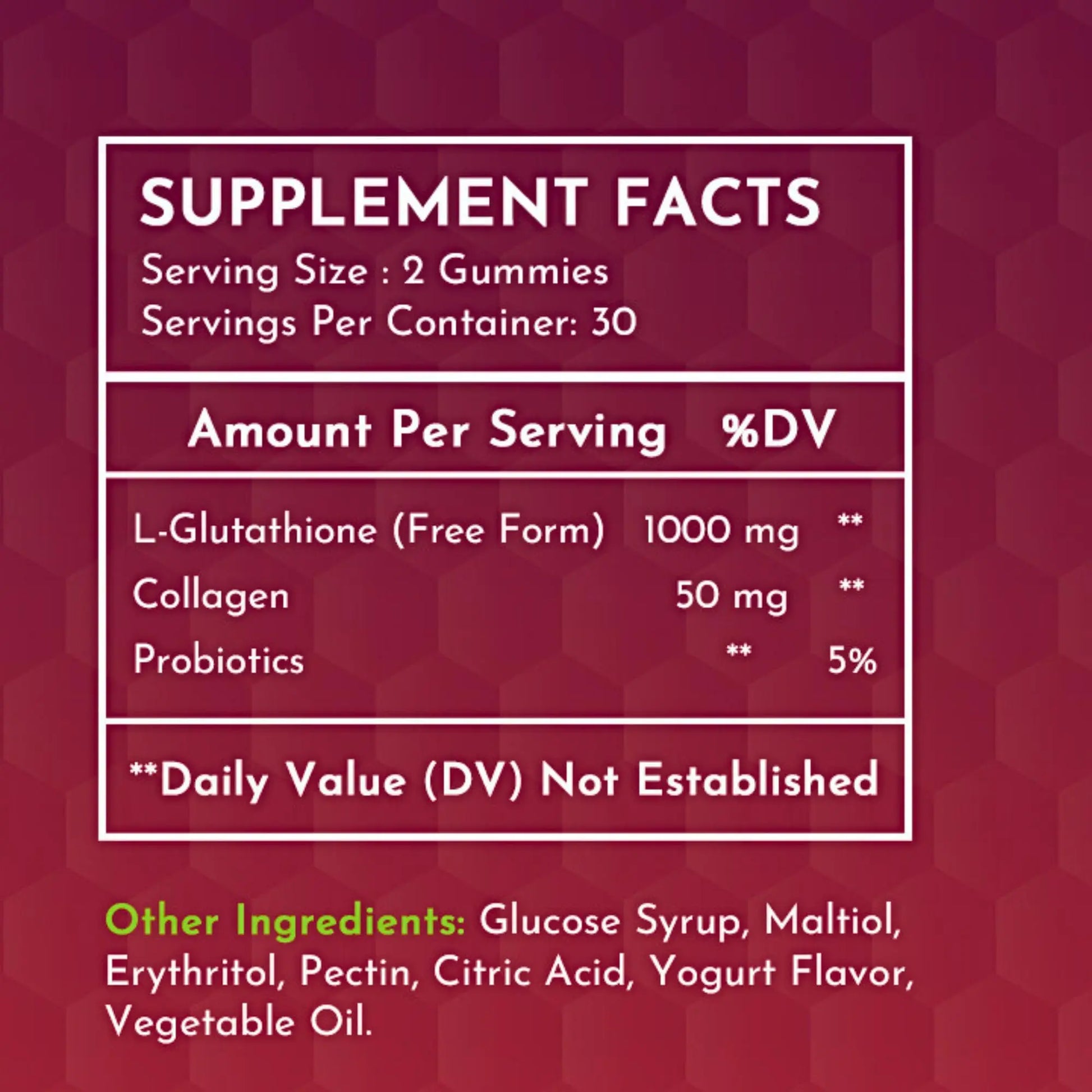 2 Pack Glutathione Gummies | with Marine Collagen | 1050mg per Serving | Antioxidant Support Sunshyne Au supplements