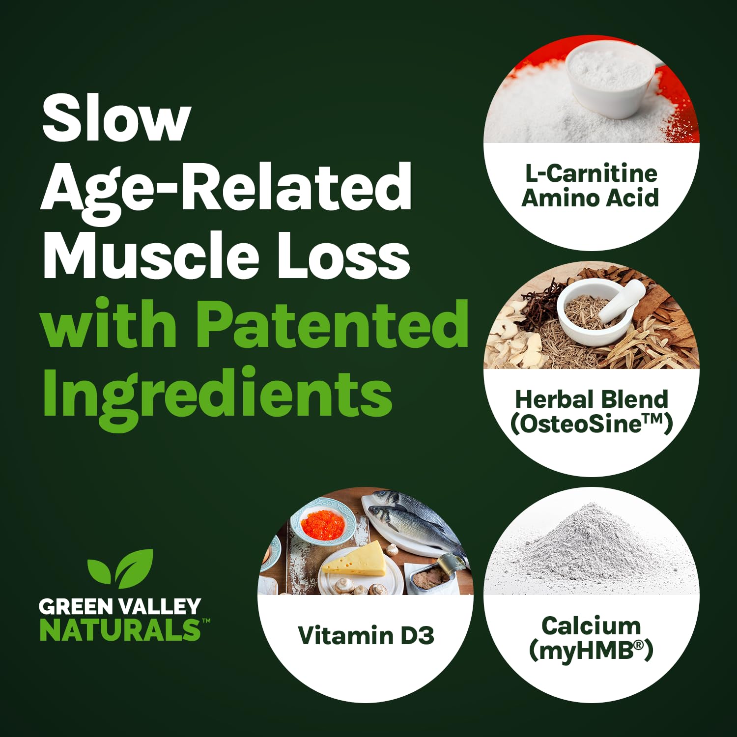 Green Valley Naturals Bone & Muscle Defense Supplement – Bone Health, Muscle Support & Joint Mobility Formula with MyHMB, Magnesium, Vitamin D3 & L-Carnitine for Daily Wellness, 60 Capsules GREEN VALLEY NATURALS Au supplements