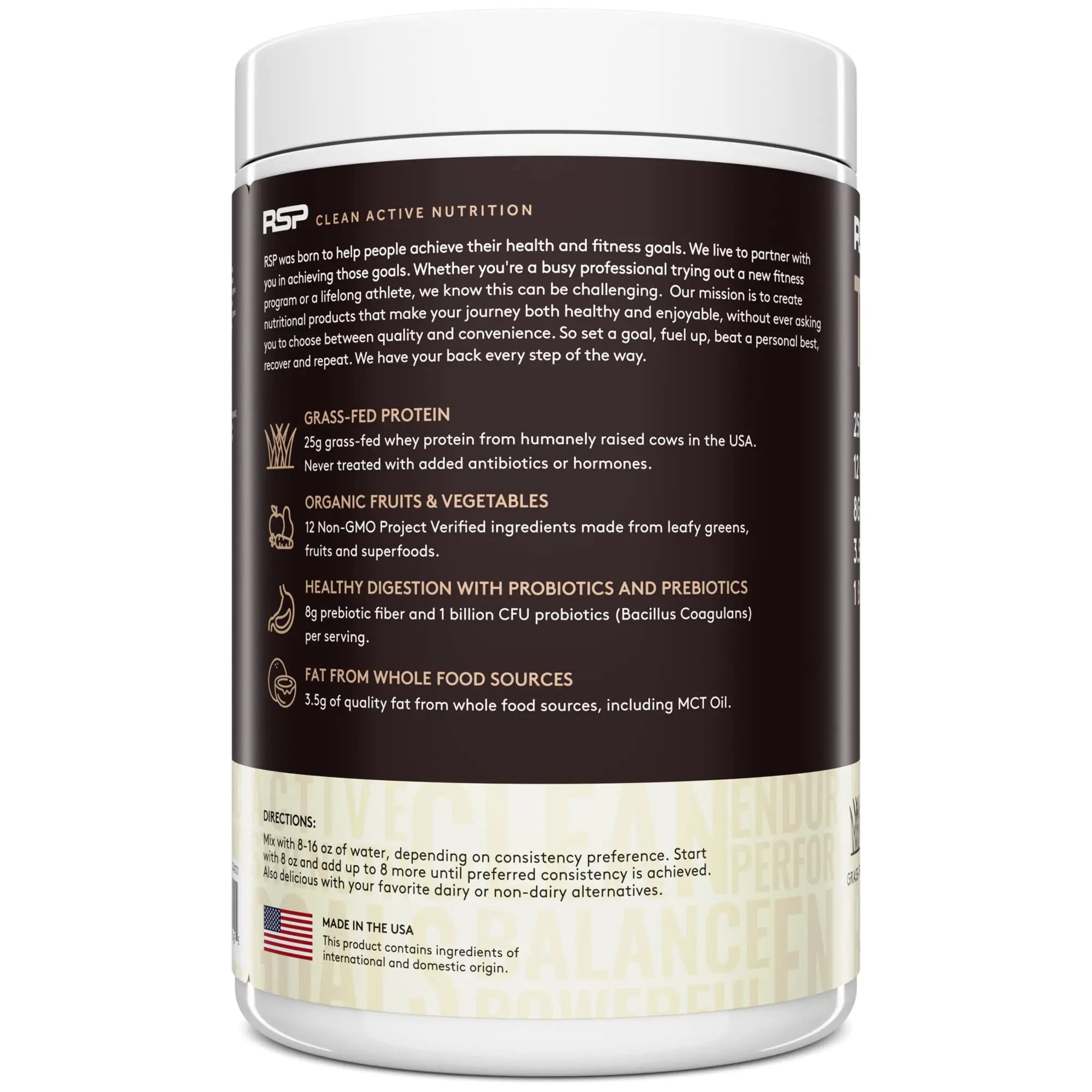 RSP NUTRITION TRUEFIT Protein Powder Meal Replacement Shake, 4.32 LB, Chocolate RSP NUTRITION Au supplements