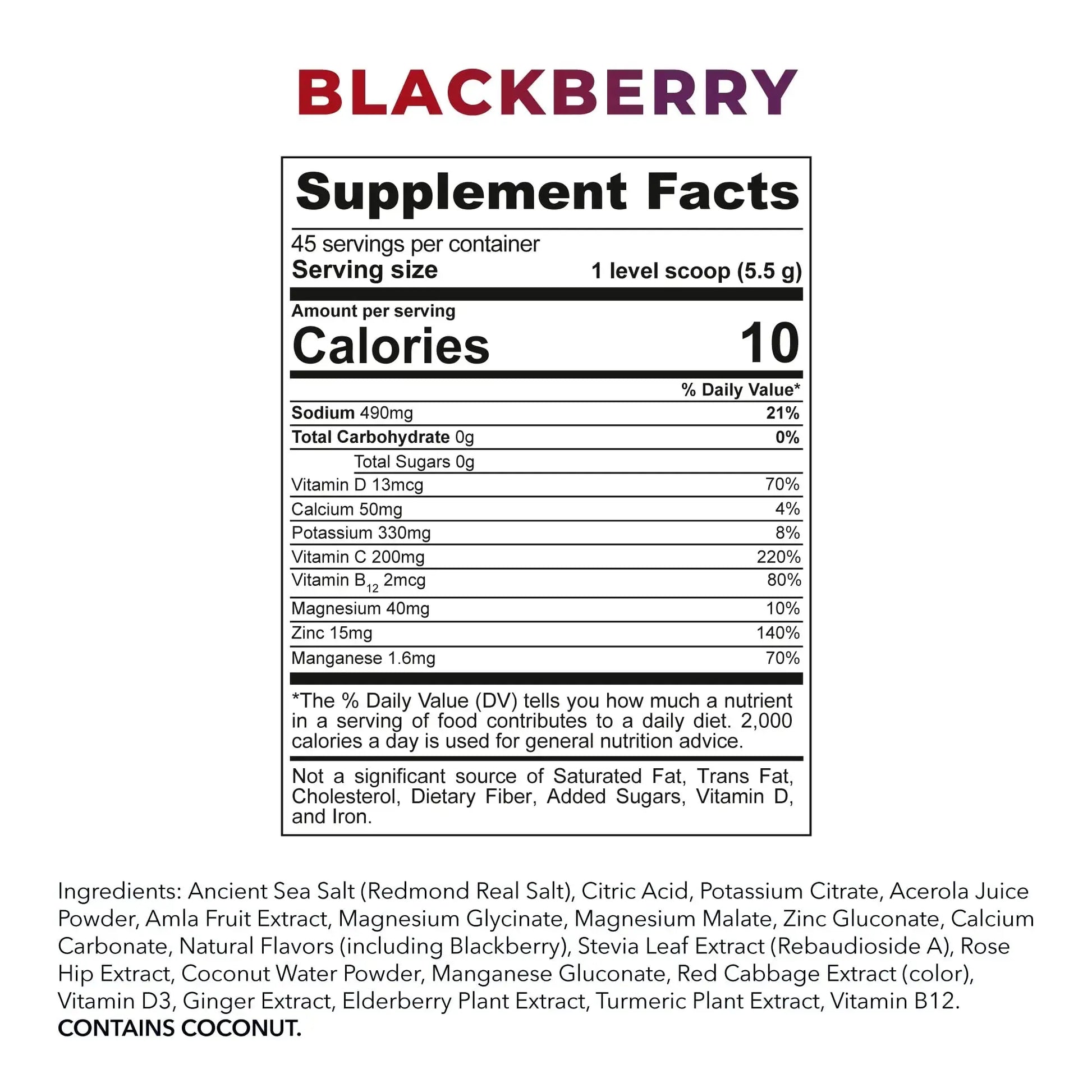 REDMOND Re-Lyte Immunity, Multivitamin Supplement Mix (BlackBerry) REDMOND Au supplements