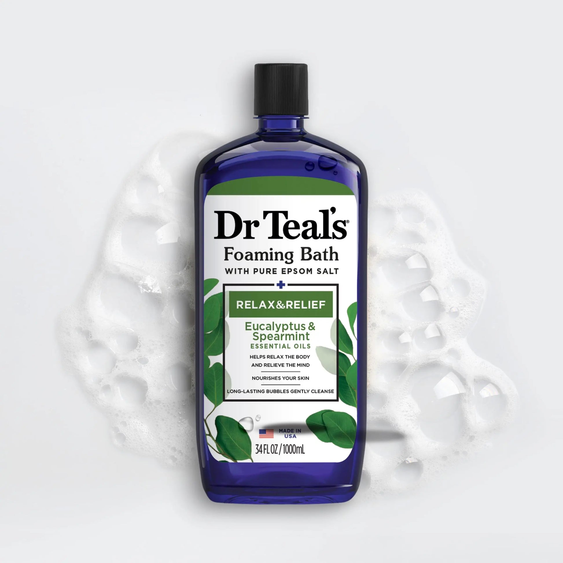 Dr Teal's Foaming Bath with Pure Epsom Salt, Relax & Relief with Eucalyptus & Spearmint Dr Teal's Au supplements