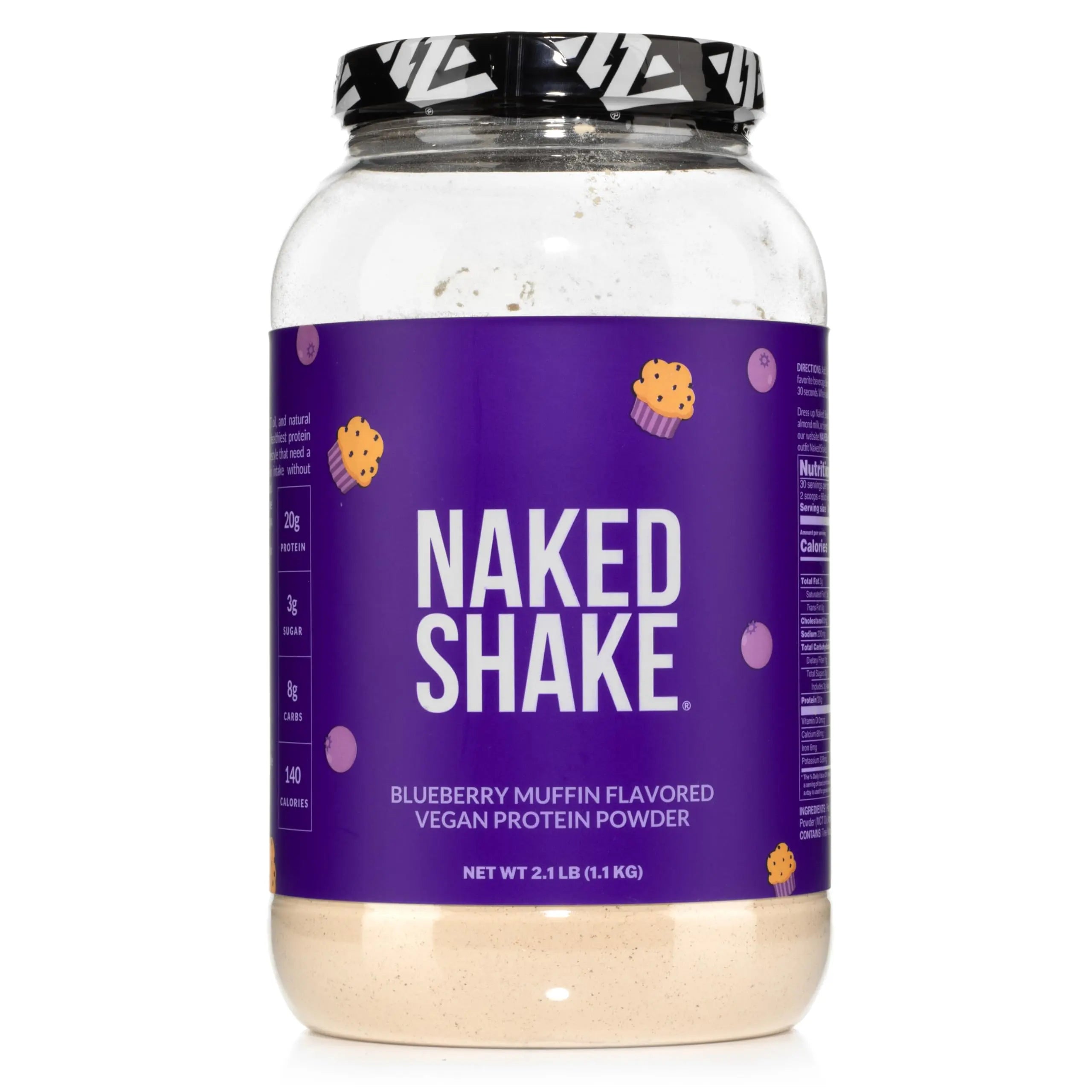Naked Shake - Blueberry Muffin Protein Powder - Flavored Plant Based Protein Naked Nutrition Au supplements