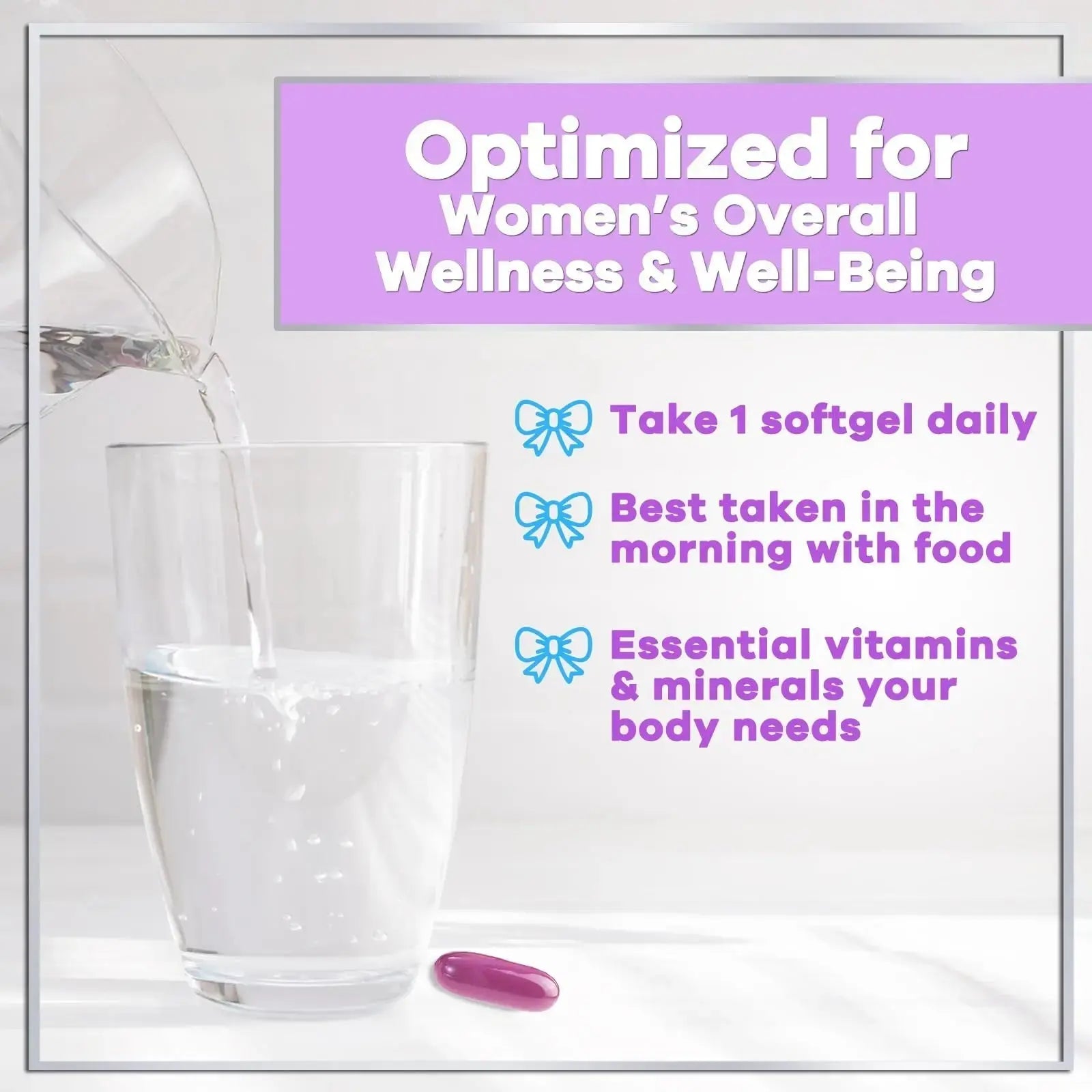 Multivitamin For Women - Complete Daily Woman's Multivitamins with Biotin, Calcium, Folic Acid, Iron, Zinc, Vitamin A, C, D, E & B Vitamins Hello Lovely! Au supplements