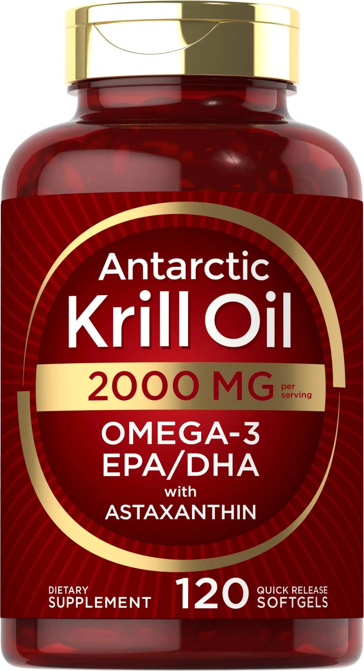 Carlyle Antarctic Krill Oil 2000 mg 120 Softgels | Omega-3 EPA, DHA, with Astaxanthin Carlyle Au supplements