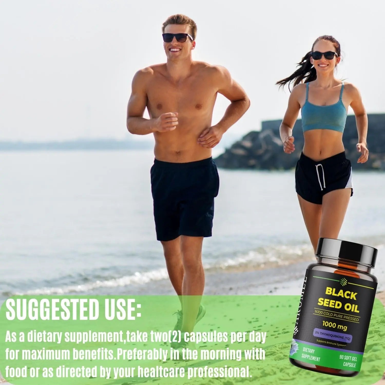 aromel Black Seed Oil Capsules, 90 Days Supply, 2% Thymoquinone, Non-GMO aromel Au supplements