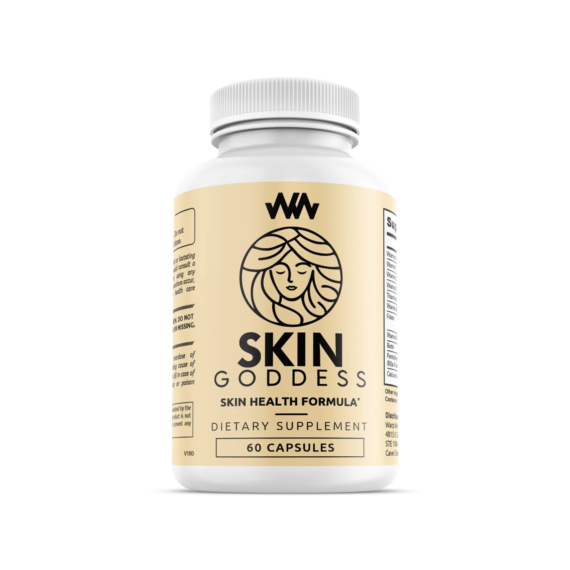 Warped Wellness Womens Skin Health Supplement | Supports Radiant and Youthful Female Complexion | Chinese Peony for Clear Skin and Feminine Glow | Skin Goddess Warped Wellness Au supplements