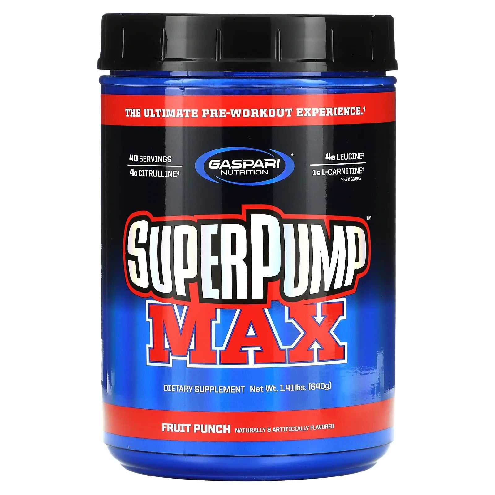 Gaspari Nutrition - SuperPump MAX - The Ultimate Pre Workout Powder, Sustained Energy Gaspari Nutrition Au supplements