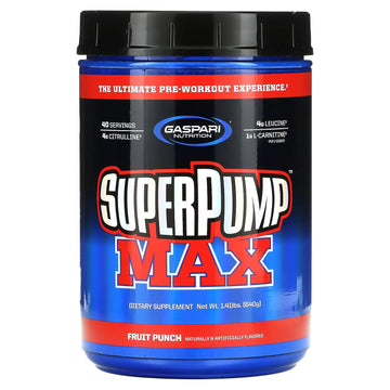 Gaspari Nutrition - SuperPump MAX - The Ultimate Pre Workout Powder, Sustained Energy Gaspari Nutrition Au supplements