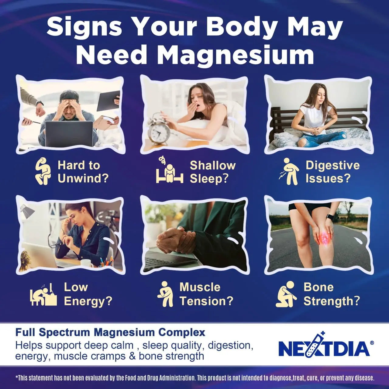 Full Spectrum Magnesium Glycinate Complex 21 in 1 Gummies for Deep Calm Sleep, 12 Forms Magnesium Citrate Malate Taurate Orotate for Women Men + Probiotics w/Ashwagandha, L-Theanine, GABA, 120Cts Nextdia Au supplements