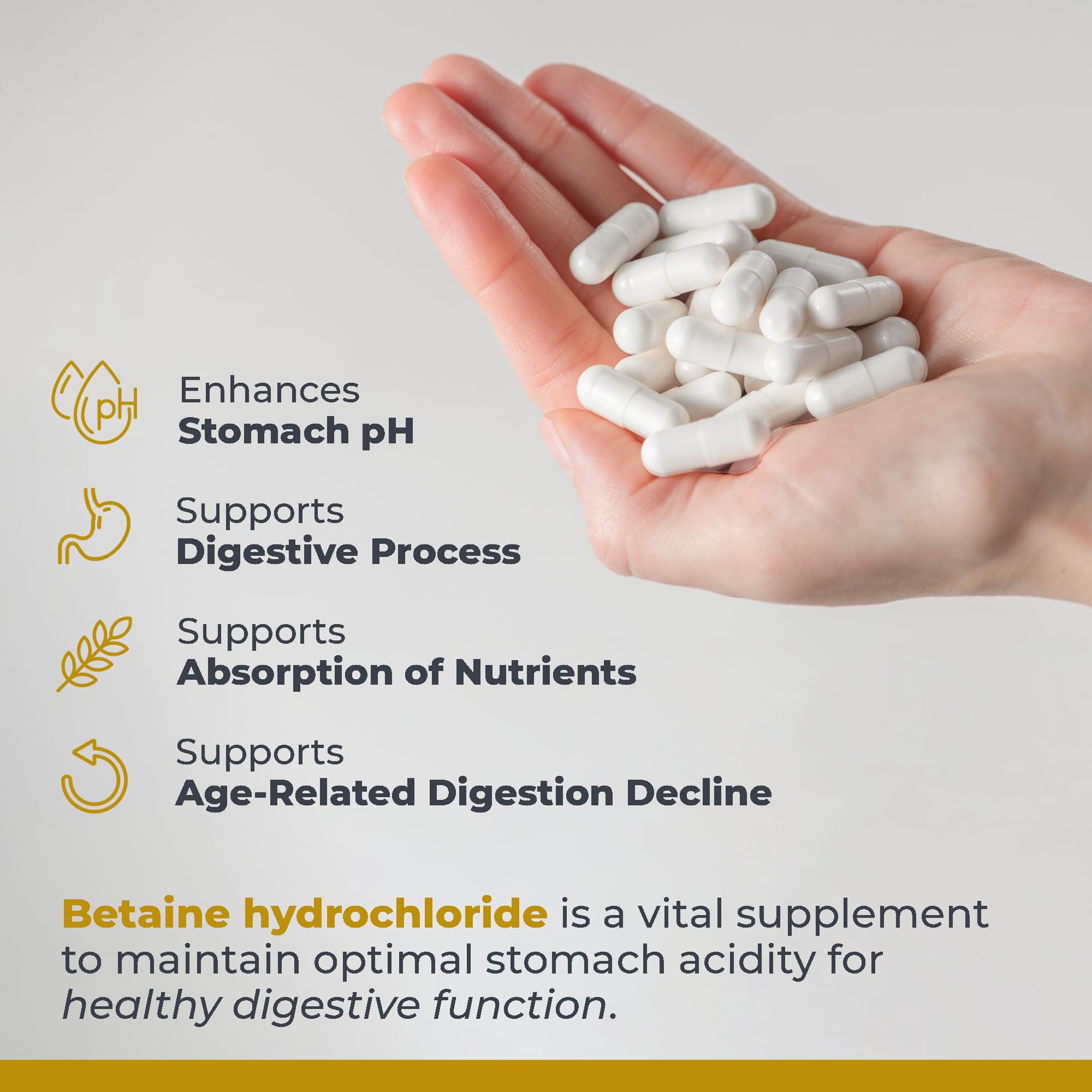 Premier Research Labs Premier HCL - Betaine HCL, Betaine Hydrochloride Supplement for Optimal Digestive Function, Nutrient Absorption, Betaine-HCL for Low Stomach Acid- 90 Vegetarian Capsules (2 Pack) Premier Research Labs Au supplements
