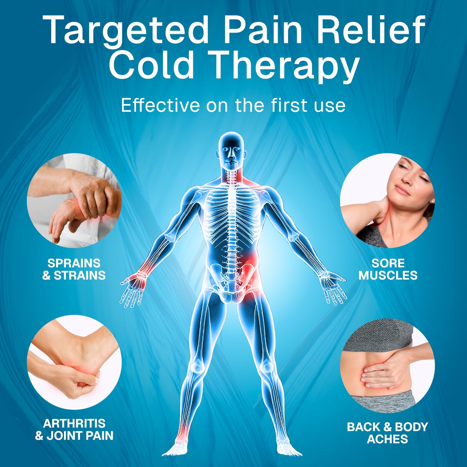Ultra Freeze Roll-On Pain Relief Gel (3oz) - Joint & Muscle Therapy Rub for Arthritis, Neuropathy, Foot, and Joint - Cooling Topical Anti-Inflammatory (2 Pack) Ultra Freeze Au supplements