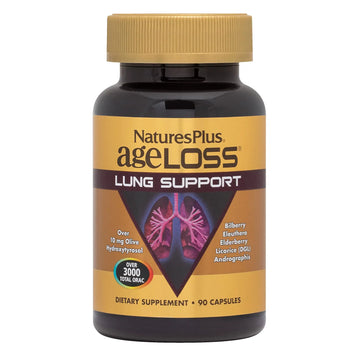 NaturesPlus AgeLoss Lung Support - 90 Capsules - Vegetarian, Gluten Free - 30 Servings NaturesPlus Au supplements