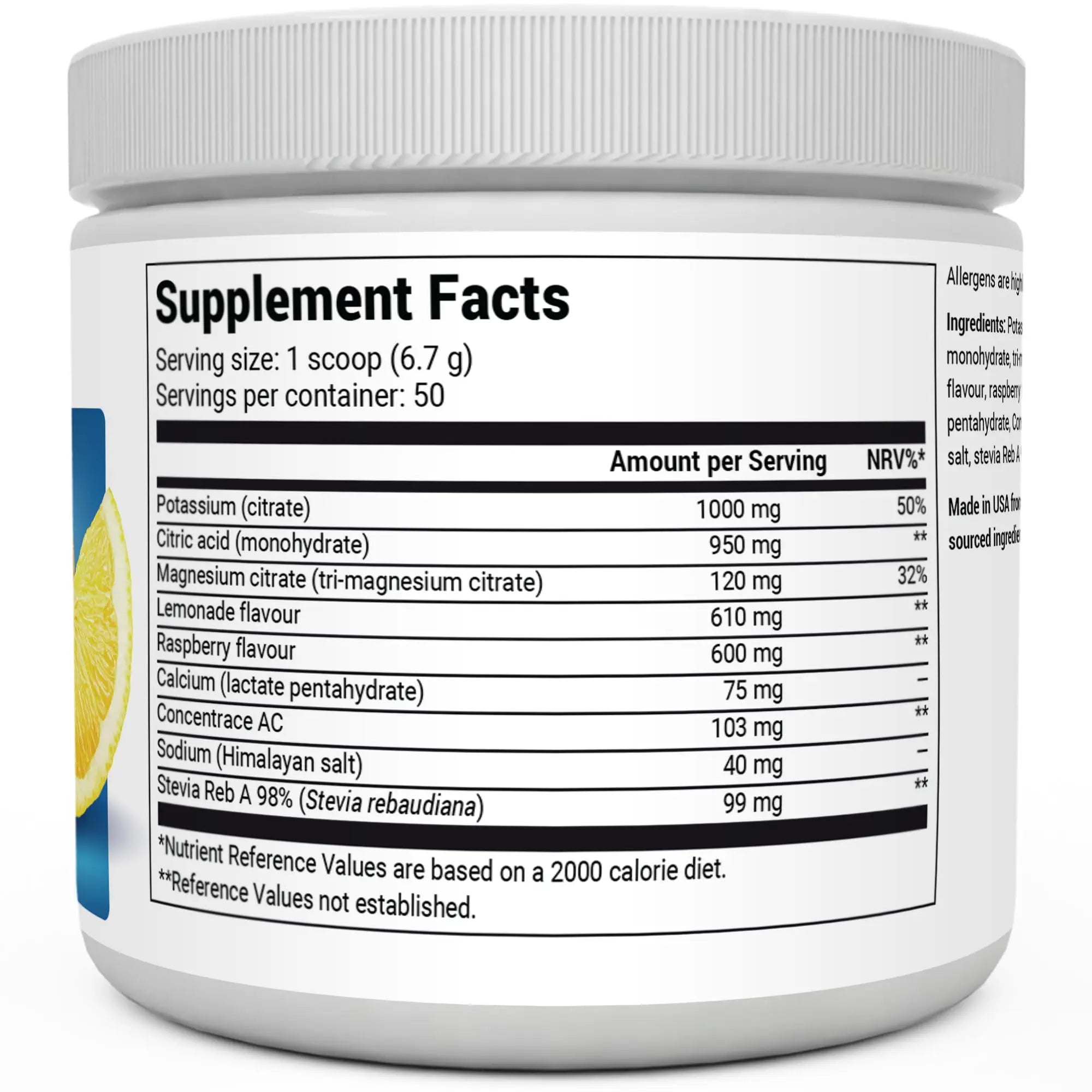 Dr. Berg Electrolyte Powder - Electrolyte Drink Supplements with 1000mg Potassium Dr. Berg Nutritionals Au supplements