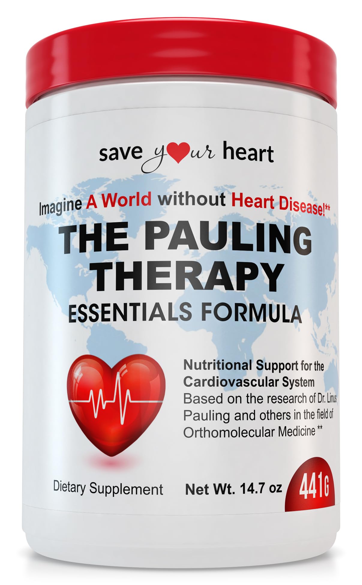 SAVE YOUR HEART Cardio Heart Health Powder Supplement - The Pauling Therapy Essentials Formula (PTEF) Healthy Vitamin C, B-12, L-Lysine, L-Arginine, Magnesium, Zinc + Vitamins, Minerals & Antioxidants SAVE YOUR HEART Au supplements