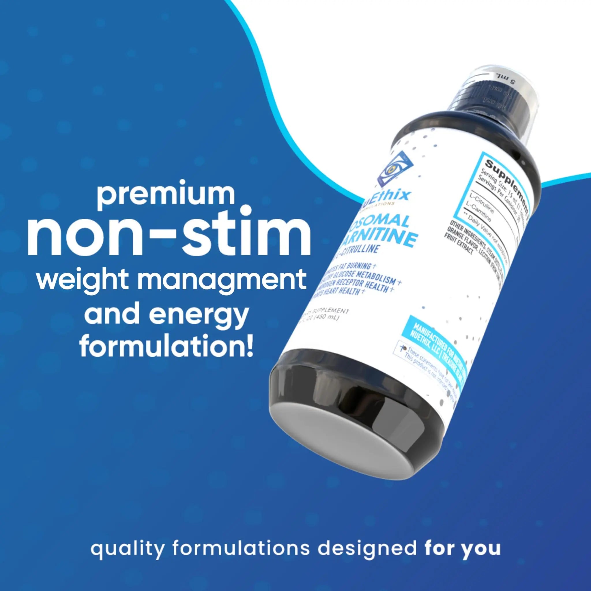 NuEthix Formulations Lipsomal L-Carnitine Supplement 600mg with L-Citrulline 1000mg NuEthix Formulations Au supplements