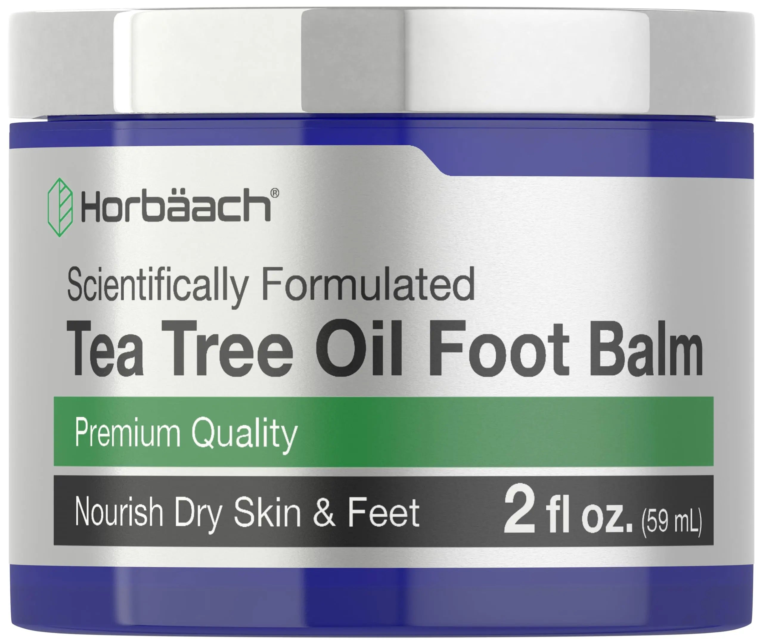 Tea Tree Oil Foot Balm | 2 oz | Moisturizes and Nourishes Dry Skin & Feet | Scientifically Horbäach Au supplements