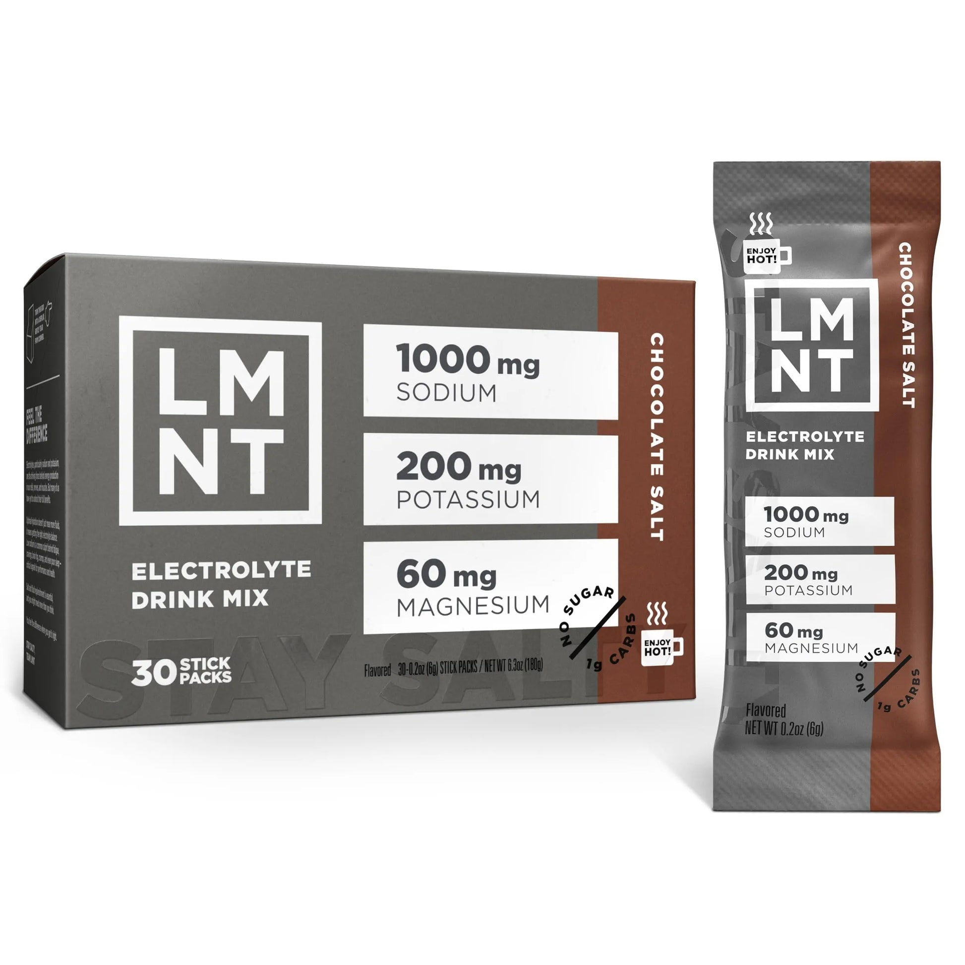 LMNT Zero Sugar Hot Chocolate or Coffee Mixer - Chocolate Salt | Drink Mix | 30-Count Drink LMNT Au supplements
