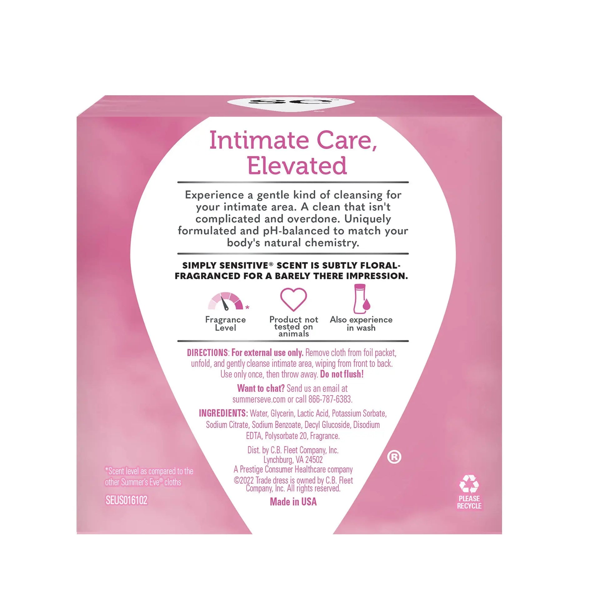 Summer's Eve Feminine Cleansing Wipes, Simply Sensitive, 16 Count, 3 Pack Summer's Eve Au supplements