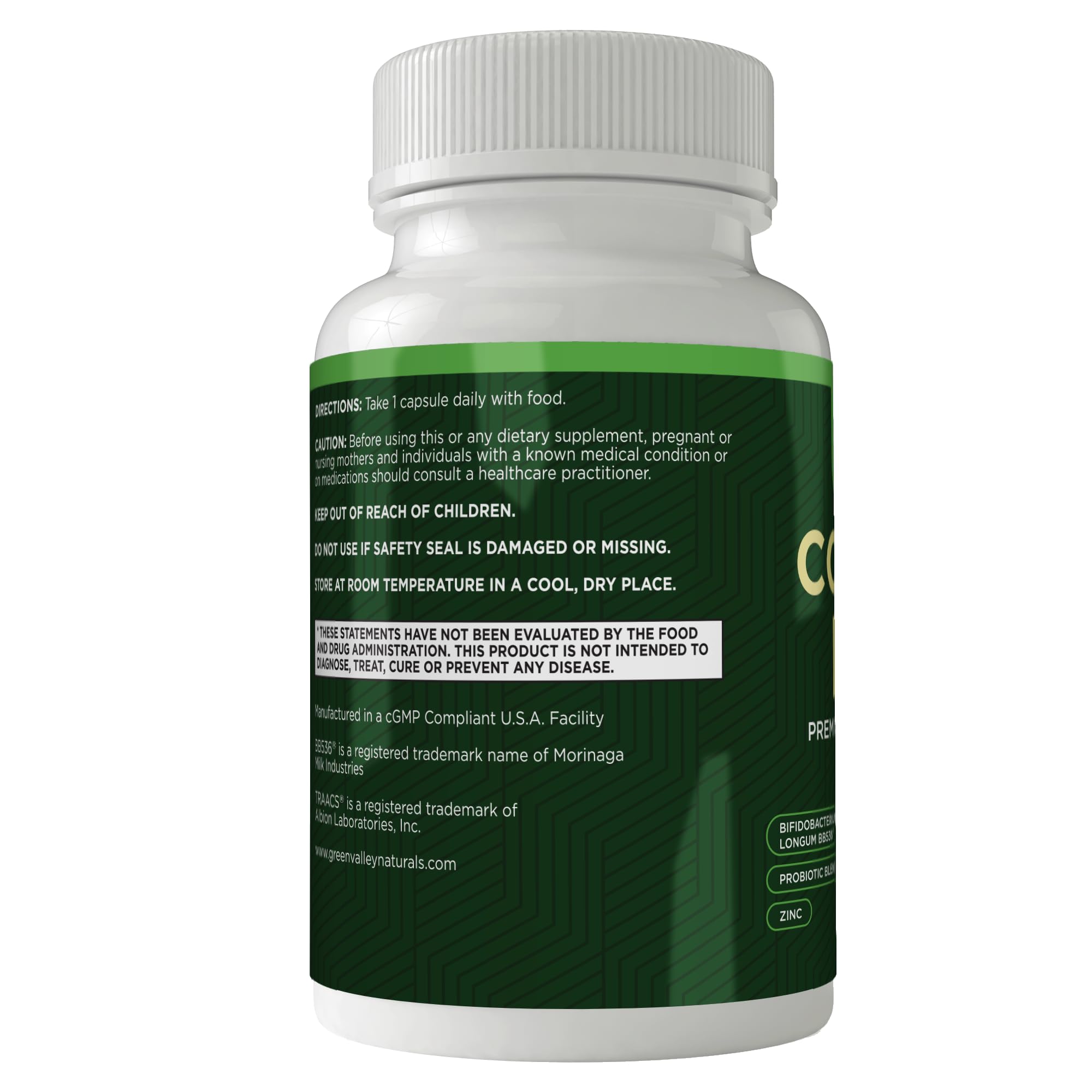 ComfortPro™ Daily Probiotics for Digestive Health | Constipation Relief & Bloating Support for Women & Men | Gut Cleanse with Zinc | Helps Reduce Gas & Promotes Digestive Regularity | Valley Formula GREEN VALLEY NATURALS Au supplements