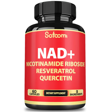 Satoomi NAD Supplement with Nicotinamide Riboside NR, Resveratrol, Quercetin - 60 Count - 30 Days Satoomi Au supplements