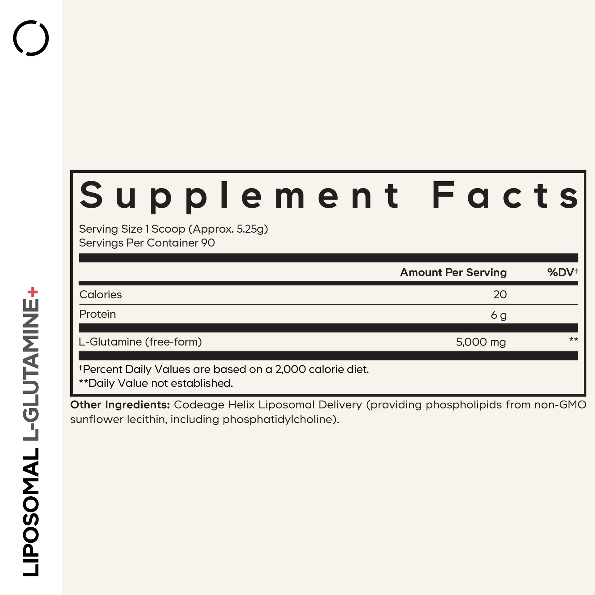 Codeage Liposomal L-Glutamine Powder - High-Potency L-Glutamine 5,000 mg per Serving - 3-Month Supply - Liposomal Delivery, Free-Form Amino Acid, Unflavored Glutamine - Non-GMO Gluten-Free - 16.67 oz Codeage Au supplements