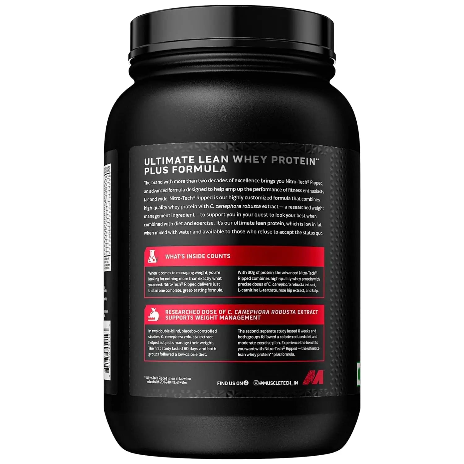 Protein Powder for Weight Loss |MuscleTech Nitro-Tech Ripped |Whey Protein Powder MuscleTech Au supplements