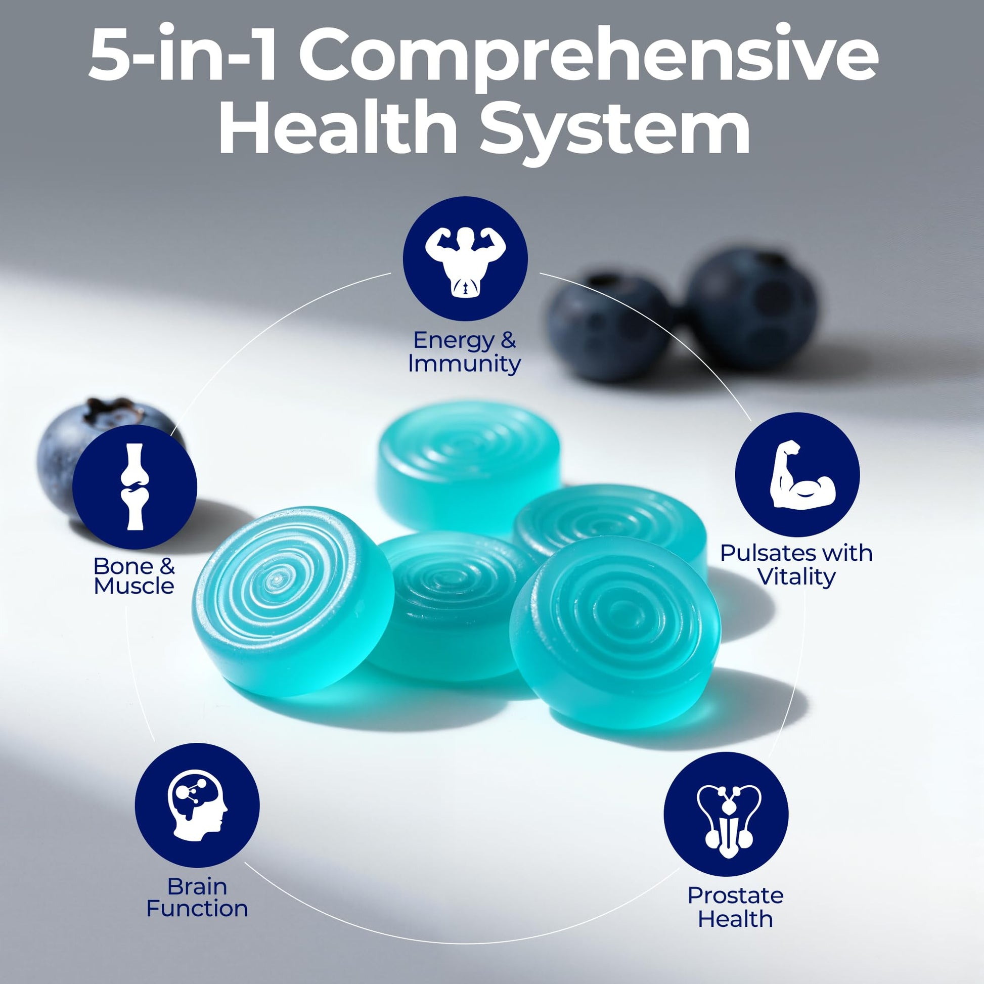 Mens Multivitamin Gummies for Men Daily - Zero Sugar Adult Gummy Vitamins with Saw Palmetto, Omega 3 DHA EPA, Probiotics 5B CFU, CoQ10, Turmeric Ginger for Prostate, Heart, Brain & Energy Support Utcils Au supplements