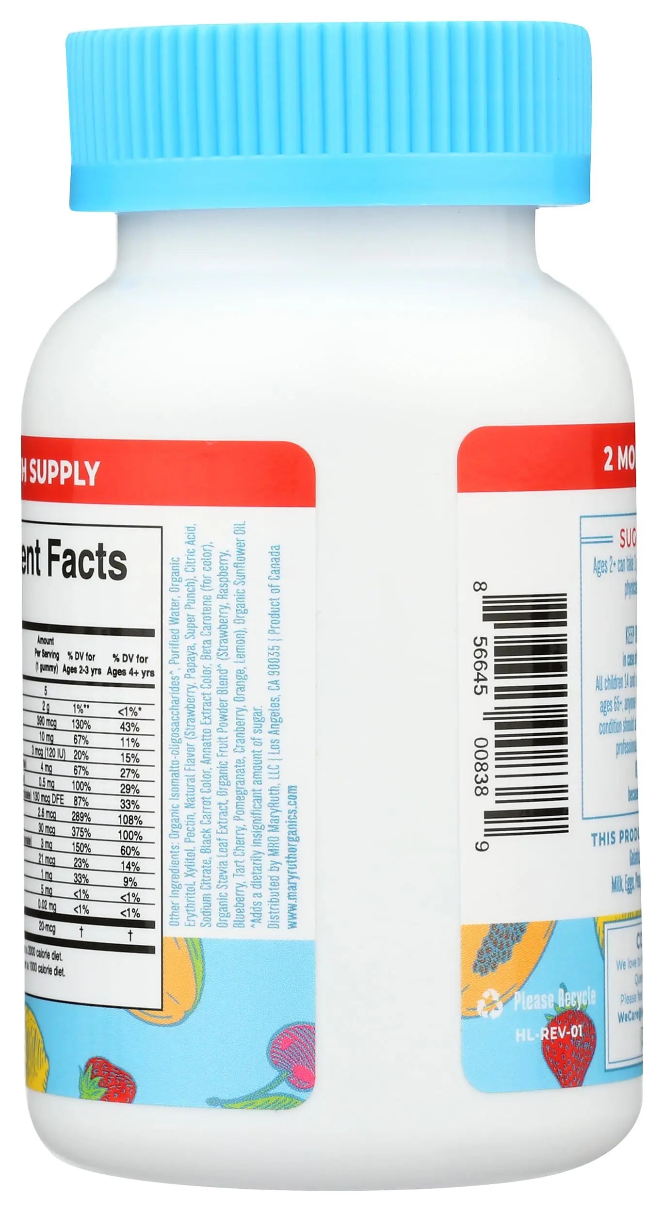 MARYRUTH'S Kids Vitamins | Multi | Sugar Free | 2 Month Supply | Kids Multivitamin Gummies for Ages 2+ | Vegan | Only 1 Gummy a Day | 60 Count MARYRUTH'S Au supplements