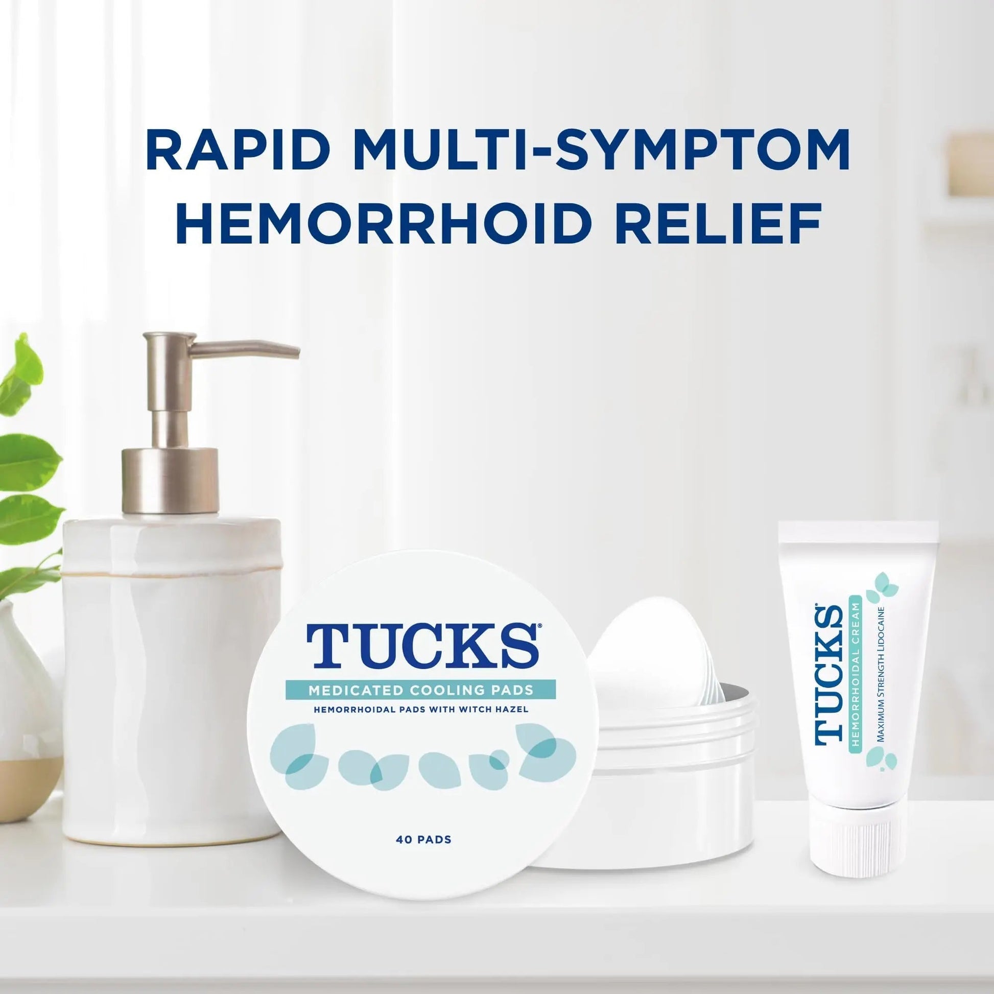 Tucks Multi-Care Relief Kit – 40 Count Witch Hazel Pads & 0.5 oz. Lidocaine Cream - Protects from Irritation, Hemorrhoid Treatment Medicated Pads Used by Hospitals TUCKS Au supplements