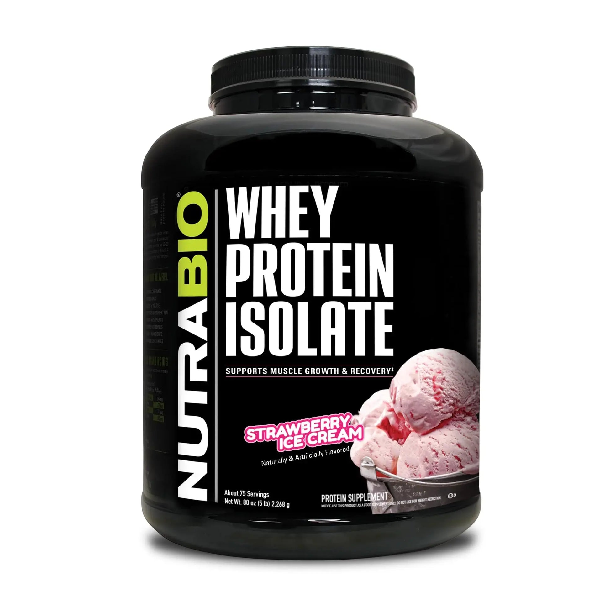 NutraBio Whey Protein Isolate Supplement – 25g of Protein Per Scoop with Complete NutraBio Au supplements