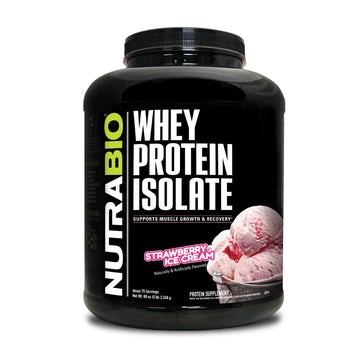 NutraBio Whey Protein Isolate Supplement – 25g of Protein Per Scoop with Complete NutraBio Au supplements