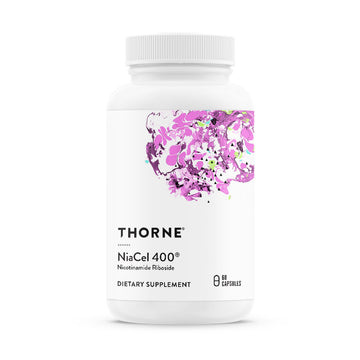 THORNE - NiaCel 400 - NAD Supplement - Nicotinamide Riboside - Support Healthy Aging, Cellular Energy Production & Sleep-Wake Cycle* - NSF Certified for Sport - Gluten Free - 60 Servings THORNE Au supplements
