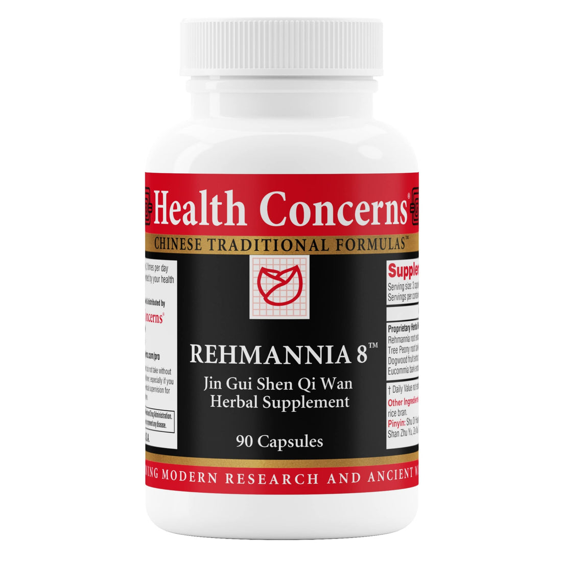 Health Concerns Rehmannia 8 - Kidney Cleanse Detox & Repair Supplement - Back Discomfort & Urinary Tract Health for Women & Men - Traditional Chinese Herbal Formula for Backaches - 90 Capsules Health Concerns Au supplements