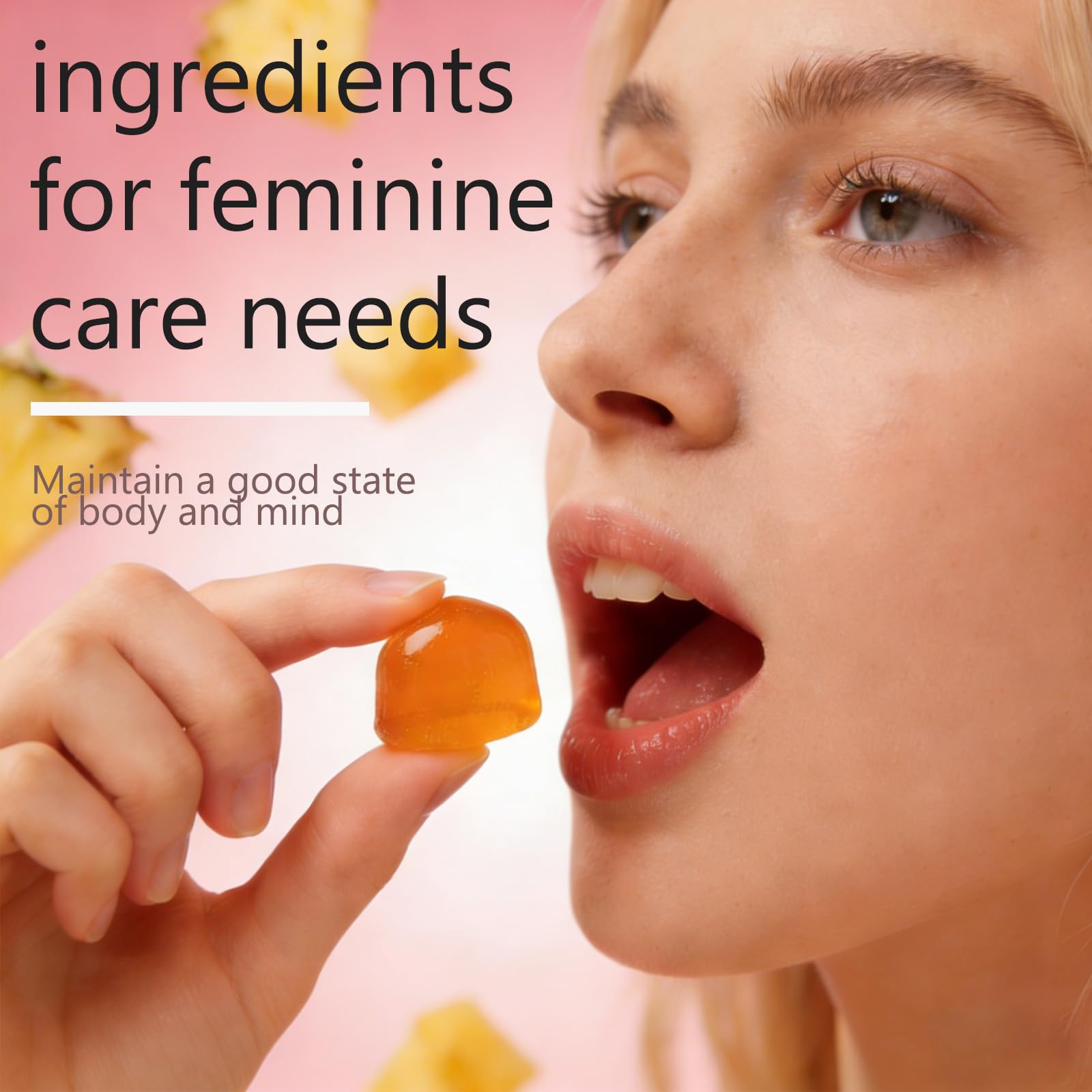 YFDSRF Feminine Balance Probiotic Gummies for Women - with Hawaiian Pineapple, pH Balance Support, Healthy Odor & Flora, Vaginal & Immune Health, Vegan Dietary Supplement - 60 Gummies (1) YFDSRF Au supplements
