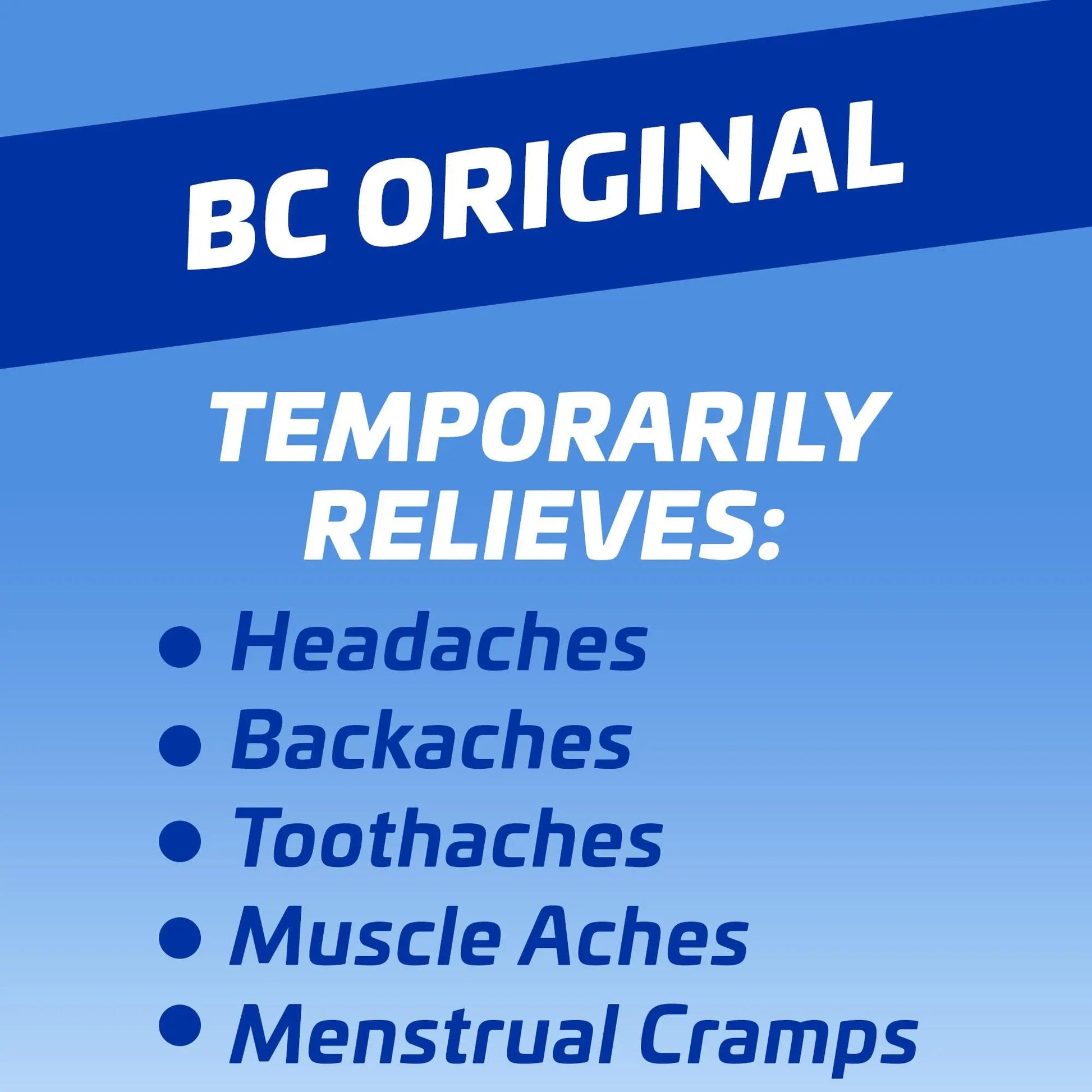 BC Original Headache Relief Powder, Dual-Action Aspirin & Caffeine Dissolve Packs, to Relieve Body Aches, Toothaches & Menstrual Cramps, 50 Count BC Au supplements