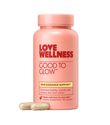 Love Wellness Good to Glow | Collagen Supplement with Biotin, Vitamin C, E, Ashwagandha & Zinc | Promotes Smooth, Glowing & Clear Skin | Enhances Smoothness & Promotes Healthy Skin | 60 Count Love Wellness Au supplements