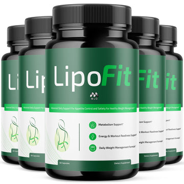 (5 Pack) Lipo Fit Capsules, Official Lipo Fit Pills with All Natural Ingredients, Advanced Overall Health & Wellness Vitamin Supplement Formula for Maximum Strength Multivitamin Support (300 Capsules) MJO Au supplements
