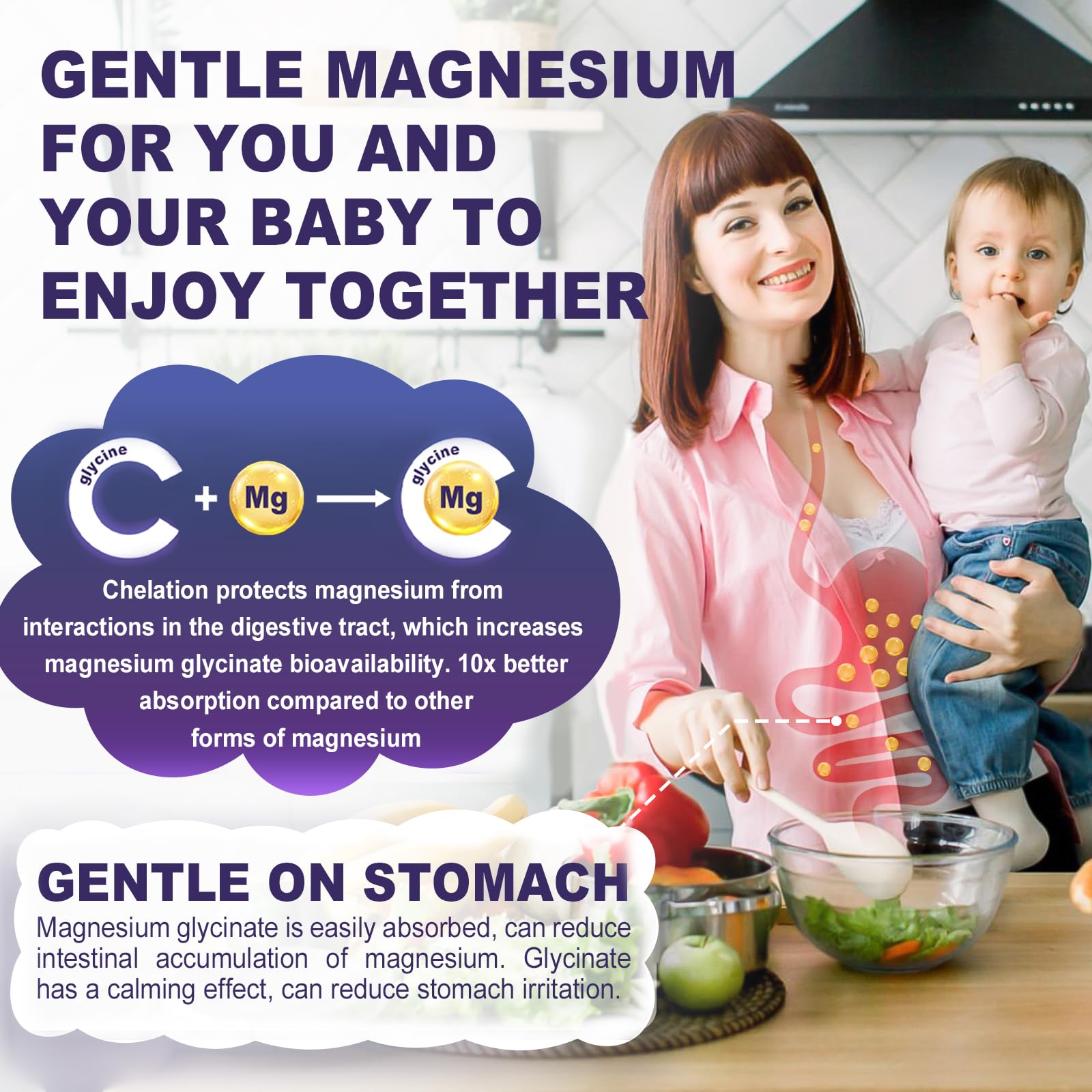 Magnesium Glycinate Gummies 500mg/250mg for Adults Kids Teens, Sugar Free Magnesium Calm Sleep Aid, Kids Sleep Gummies with L-Theanine Glycine B6 for Sleep, Calm, Muscle,Relax Brain,No Melatonin,2Pack ELLAMENTZ Au supplements