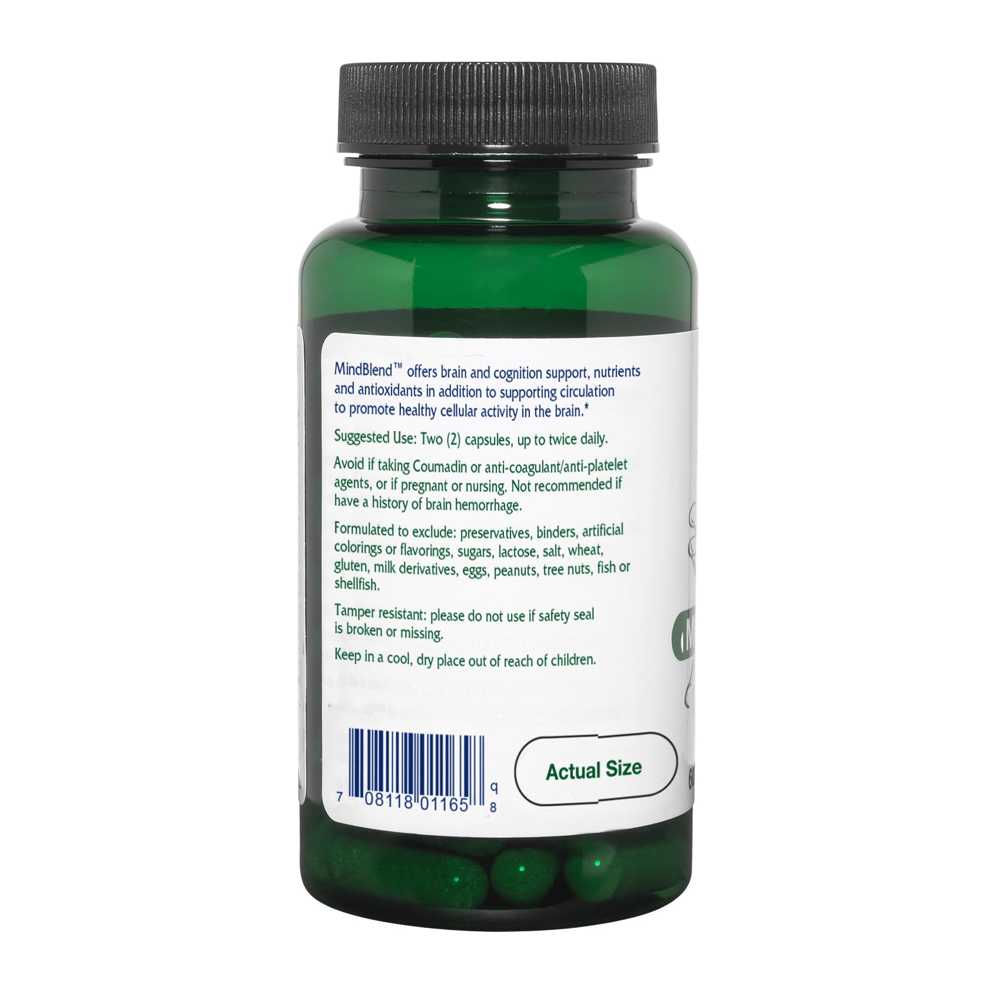 Vitanica MindBlend, Brain Support, Vegan, 60 Capsules Vitanica Au supplements